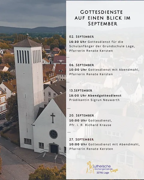 Gottesdienste auf einem Blick