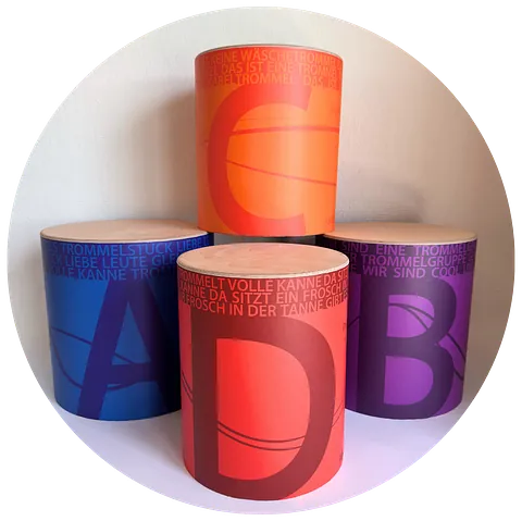 ABC Drums Bild von den Trommeln